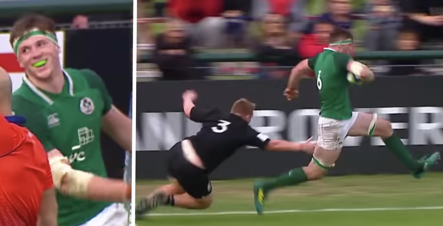 Irish youngsters tear New Zealand apart with outrageous offloading ...