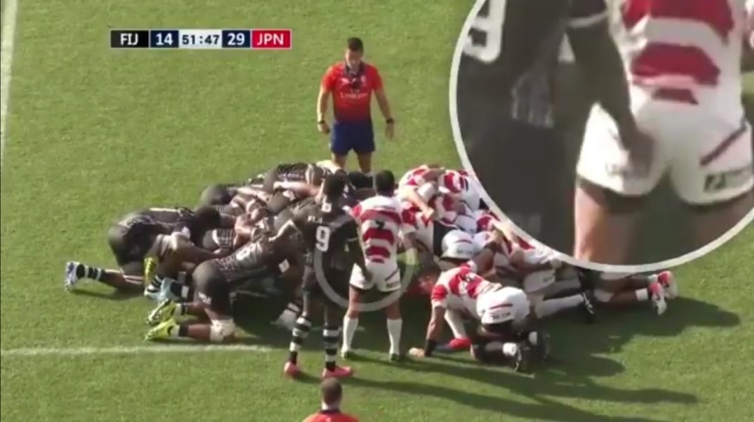 Does Fiji scrumhalf Lomani cross the line with this cheeky gamesmanship?