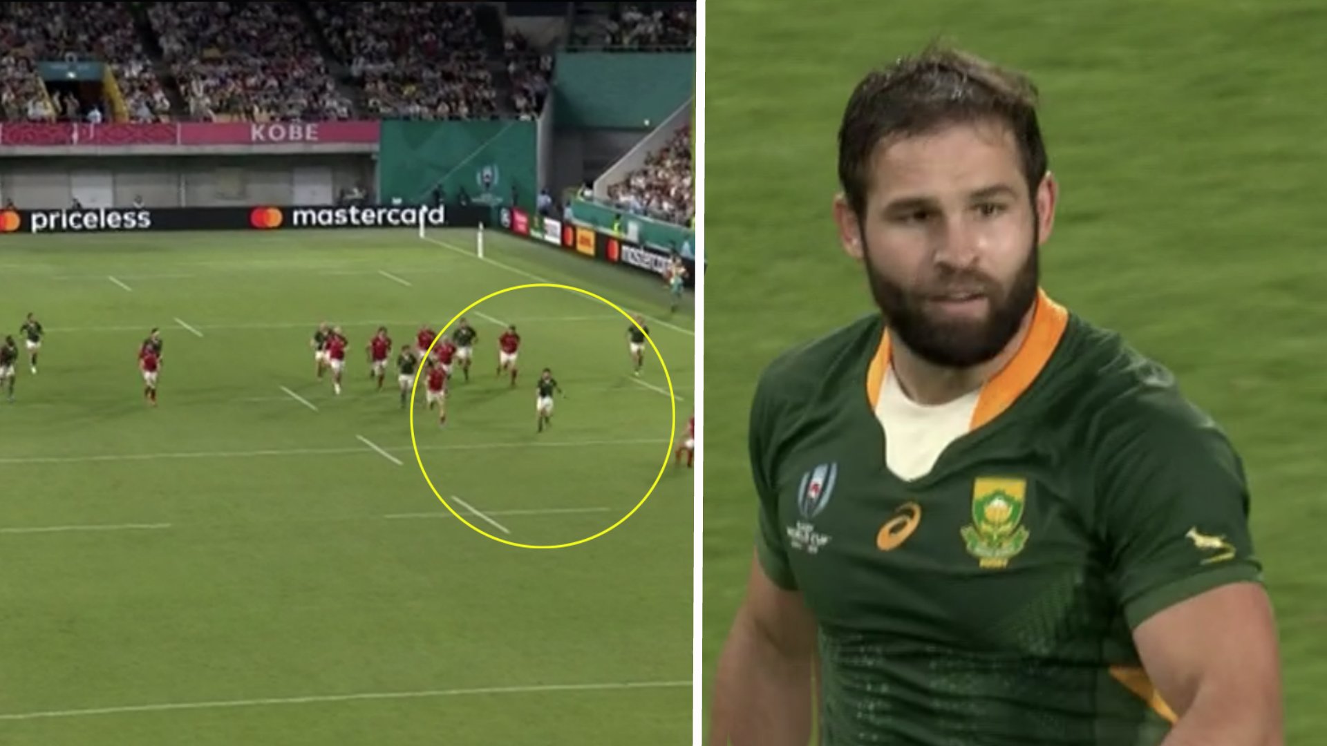 Cobus Reinach scores one of the most impressive solo tries of the World Cup