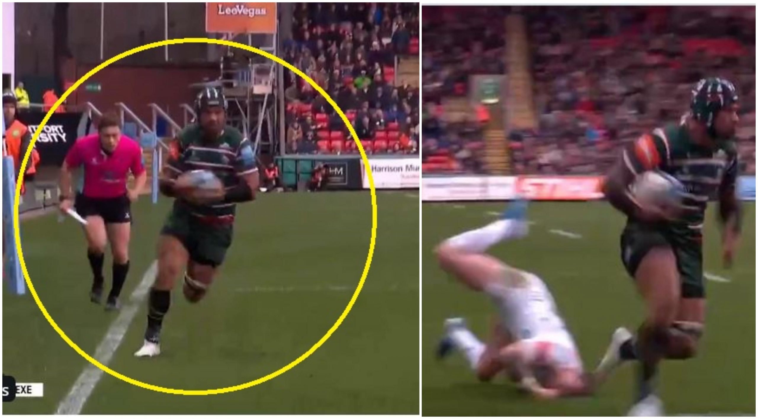 Stuart Hogg gets WAR PLOUGHED by terrifying All Black should-have-been