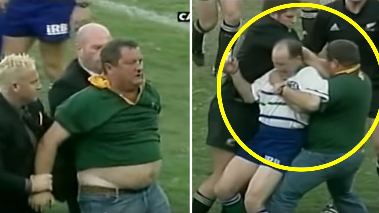 The time a referee was attacked by a fan in a rugby match