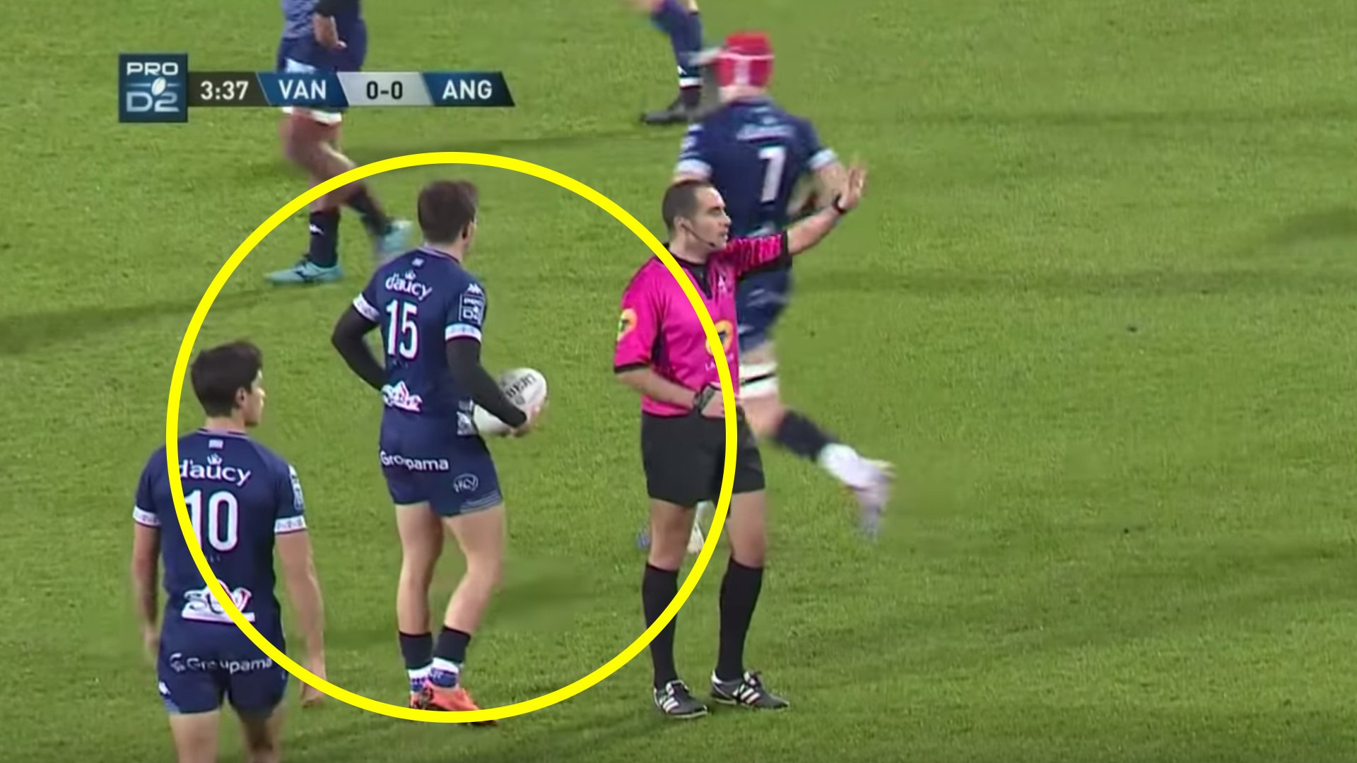 French rugby club player deceives everyone with this penalty attempt, unsportsmanlike or ingenius?