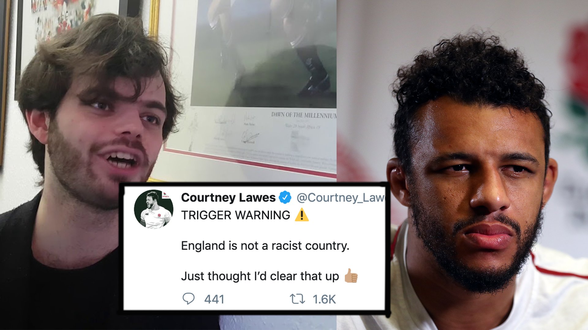YouTuber Squidge Rugby and Courtney Lawes get into ugly online argument on Christmas Day