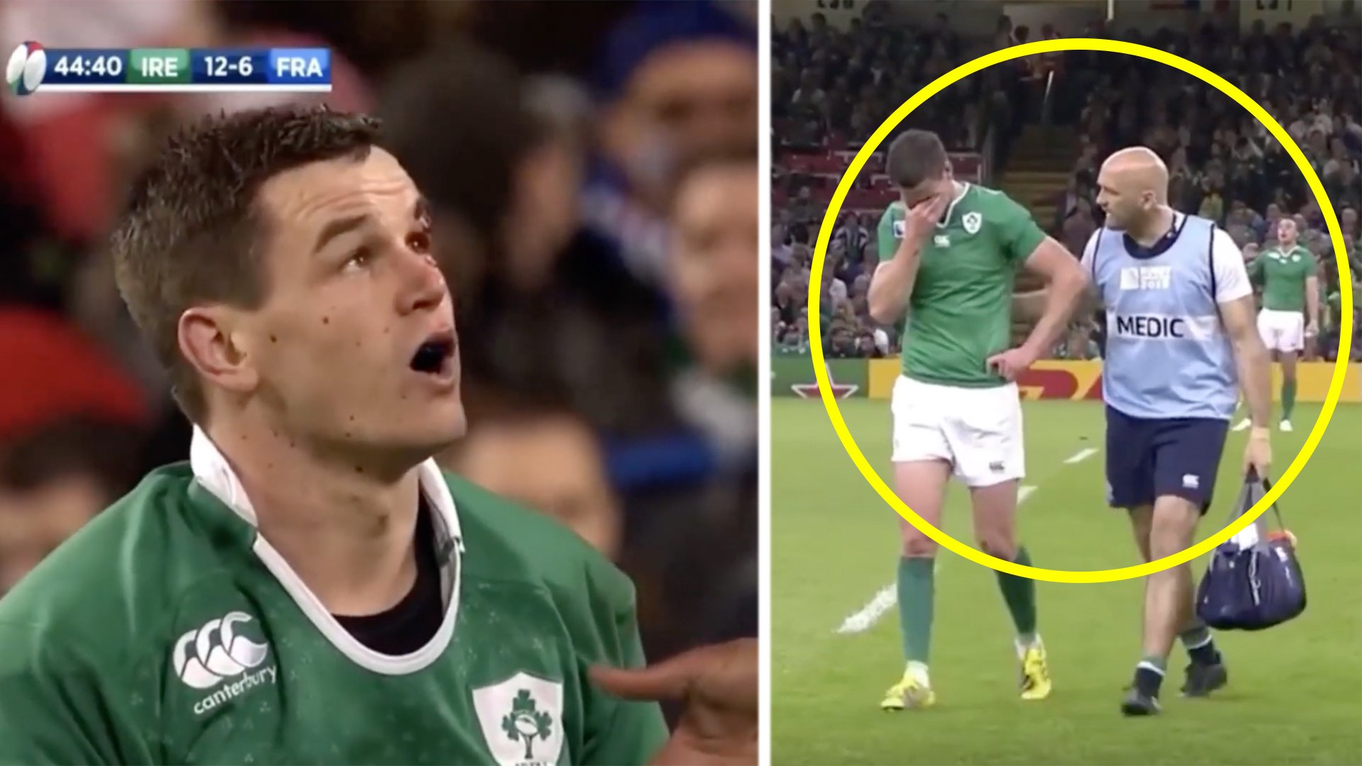 A compilation of all the times Johnny Sexton has stayed down injured has been made and it's quite revealing