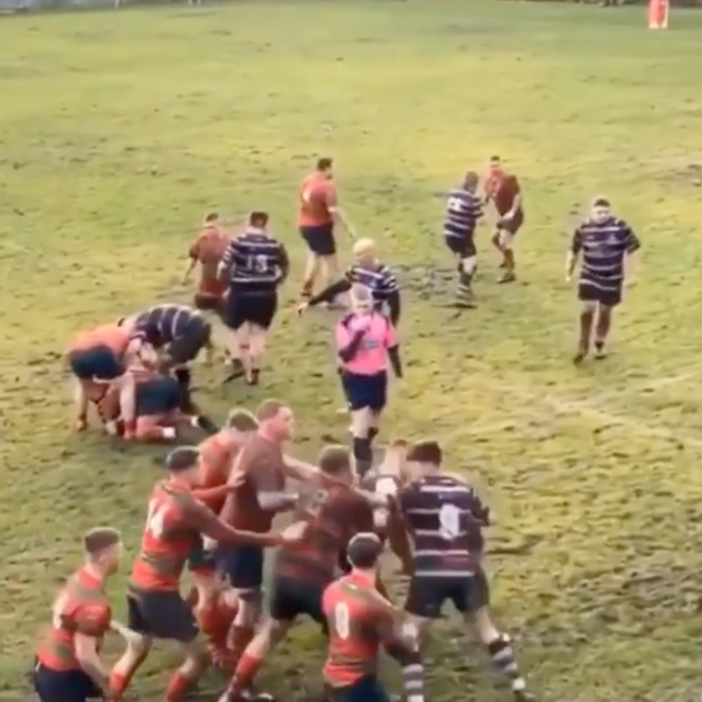 The Mother Of All Brawls Broke Out Somewhere In Wales During A Rugby Match Rugby Onslaught
