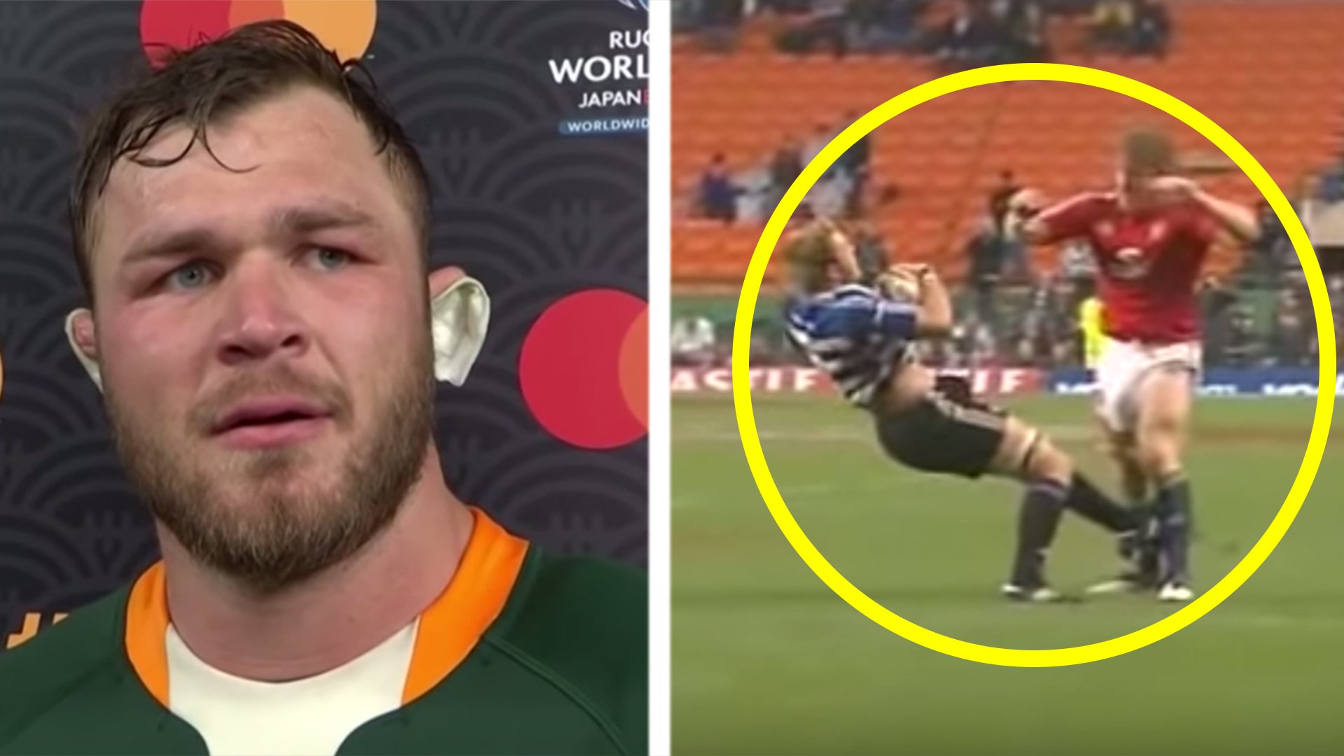 Archived footage shows the only time a young Duane Vermeulen has ever been physically dominated