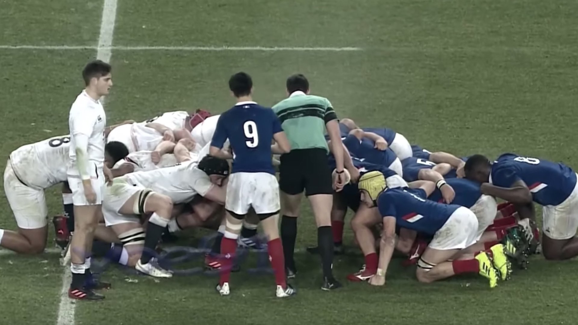 French scrum completely obliterates English youngsters in dominant display