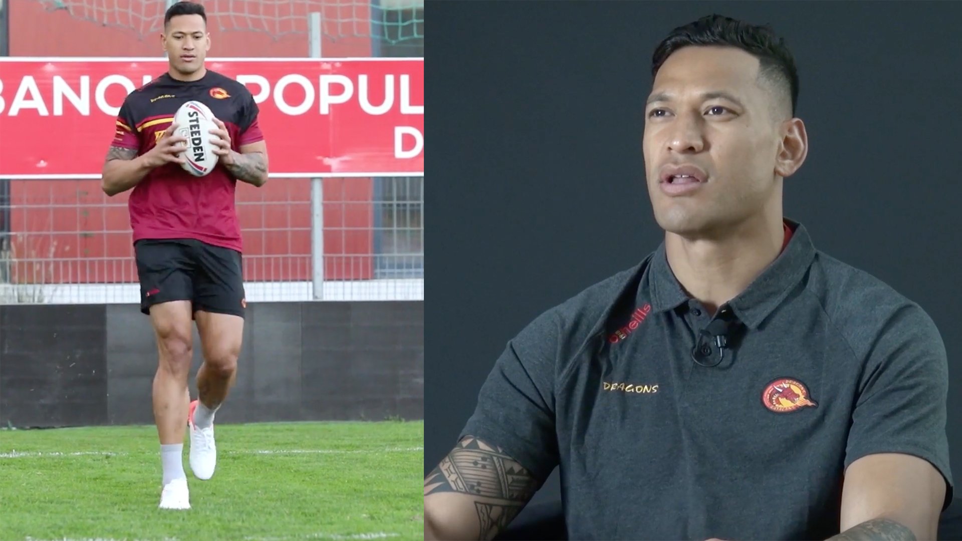 Israel Folau features in first interview for Catalan Dragons