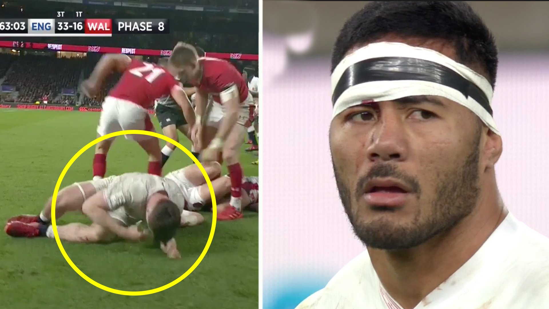 Sickening footage reveals English players were being physically targeted by Welsh in Six Nations