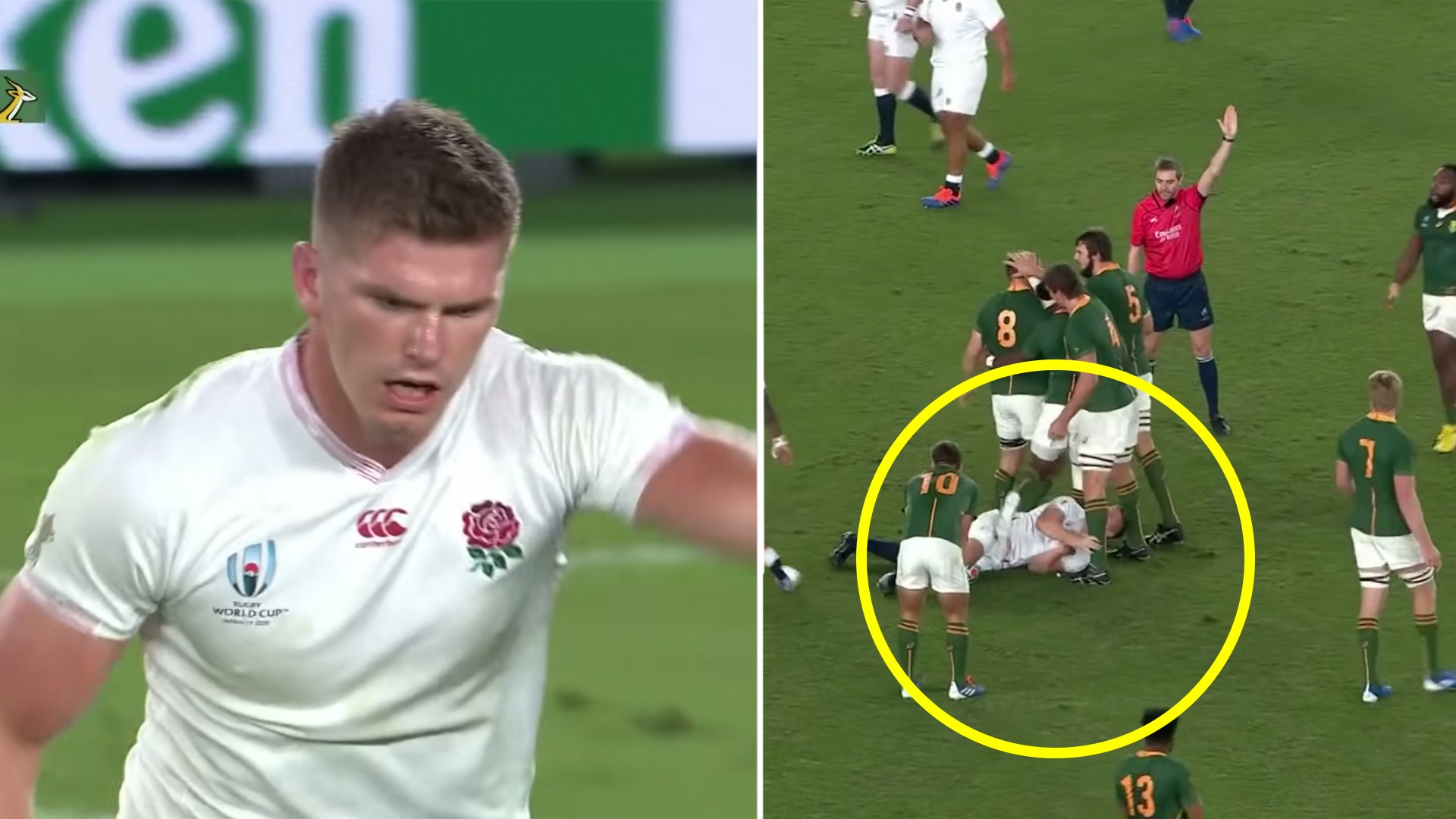 Shocking new footage reveals that Owen Farrell has been social distancing since last October