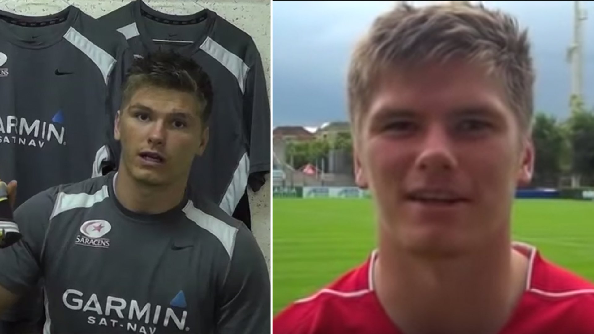 Rare footage of Owen Farrell before he was media trained has been found