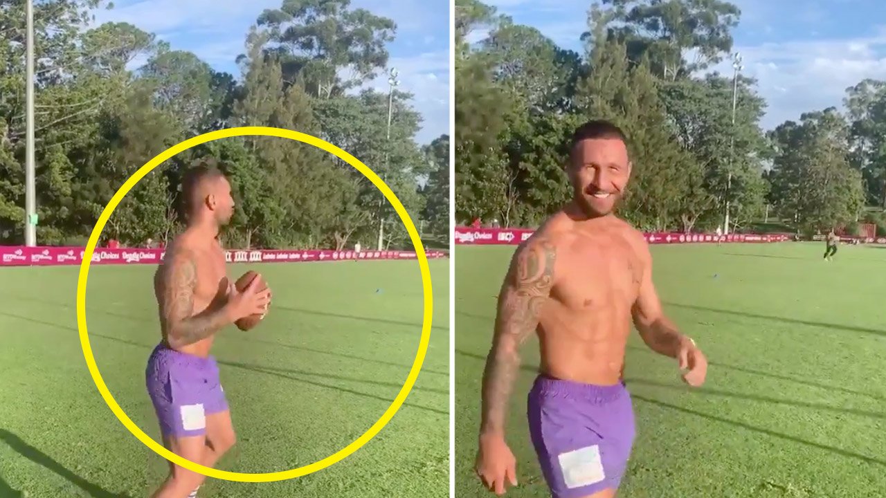 Quade Cooper responds to fans criticising his skills in stunning new video