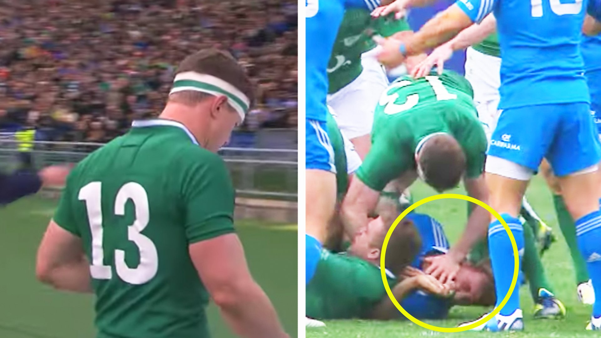 The out of character act by Brian O'Driscoll that blotted his otherwise clean record