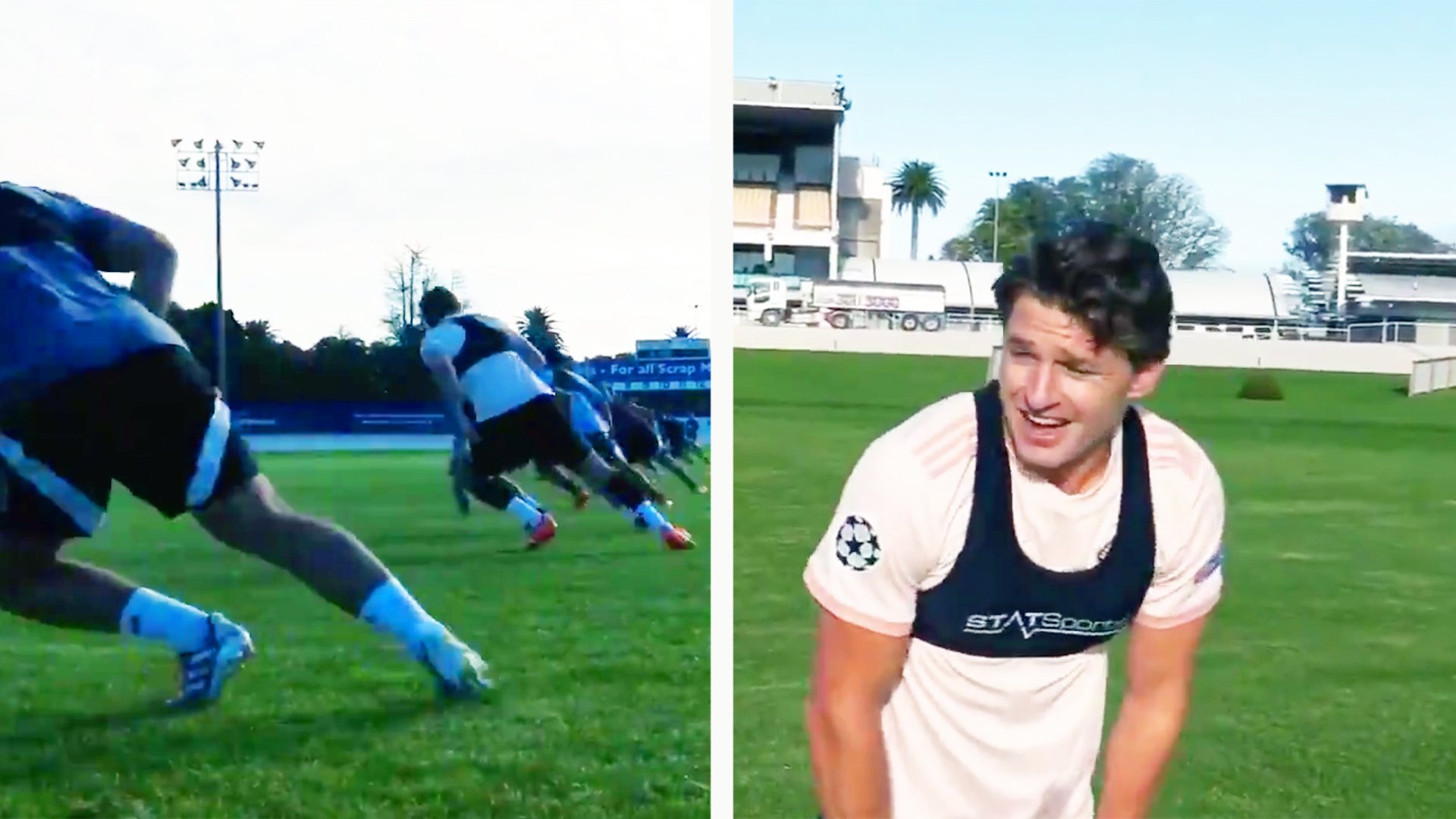 Incredible footage of Beauden Barrett destroying fitness record that has Blues fans hyped