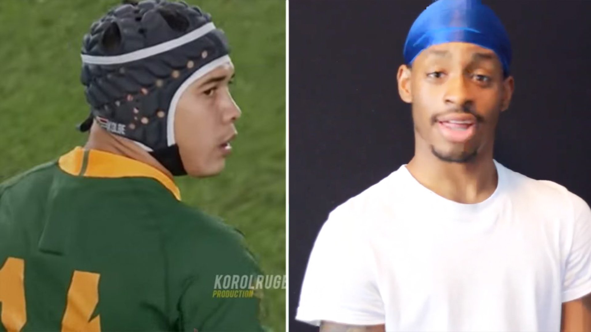 American vlogger loses his mind when he reacts to Cheslin Kolbe for the first time