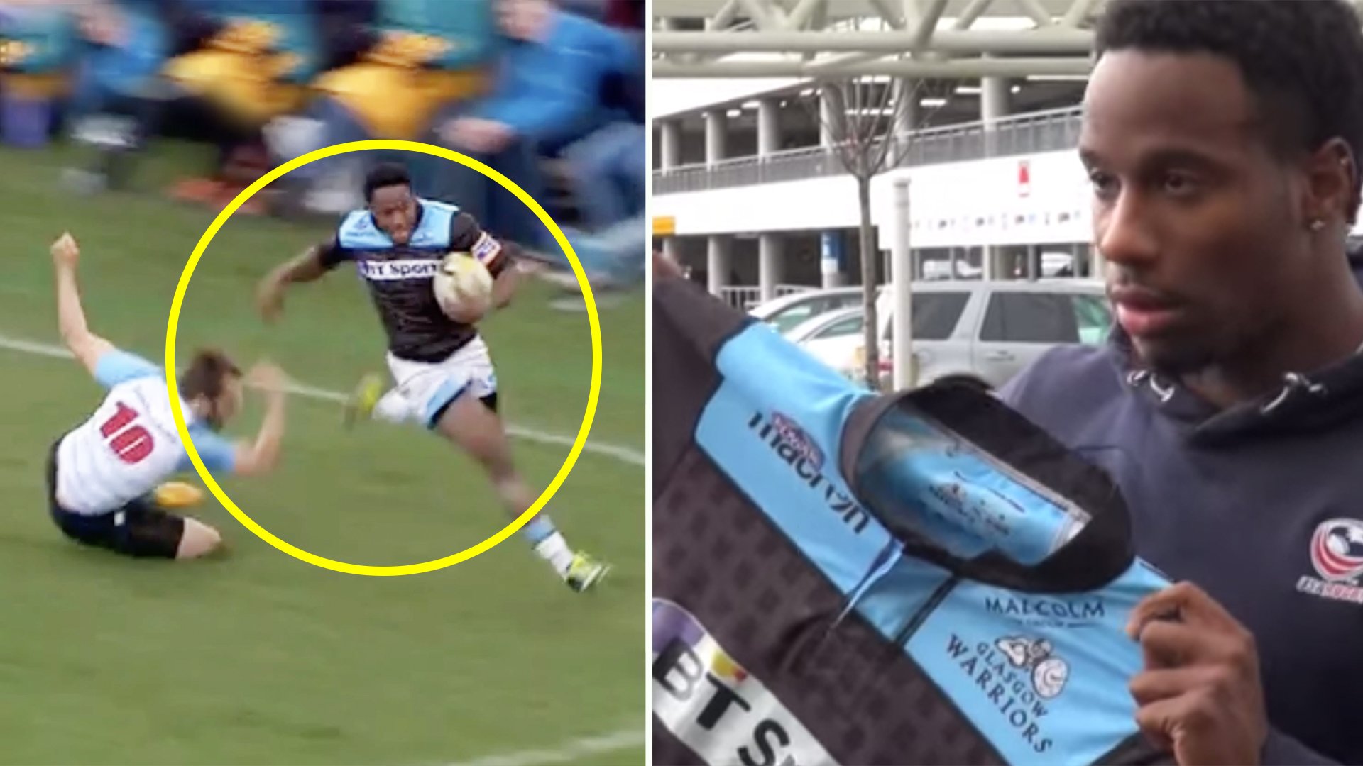 Not many people know that the 'fastest man in rugby' Carlin Isles played for Glasgow Warriors