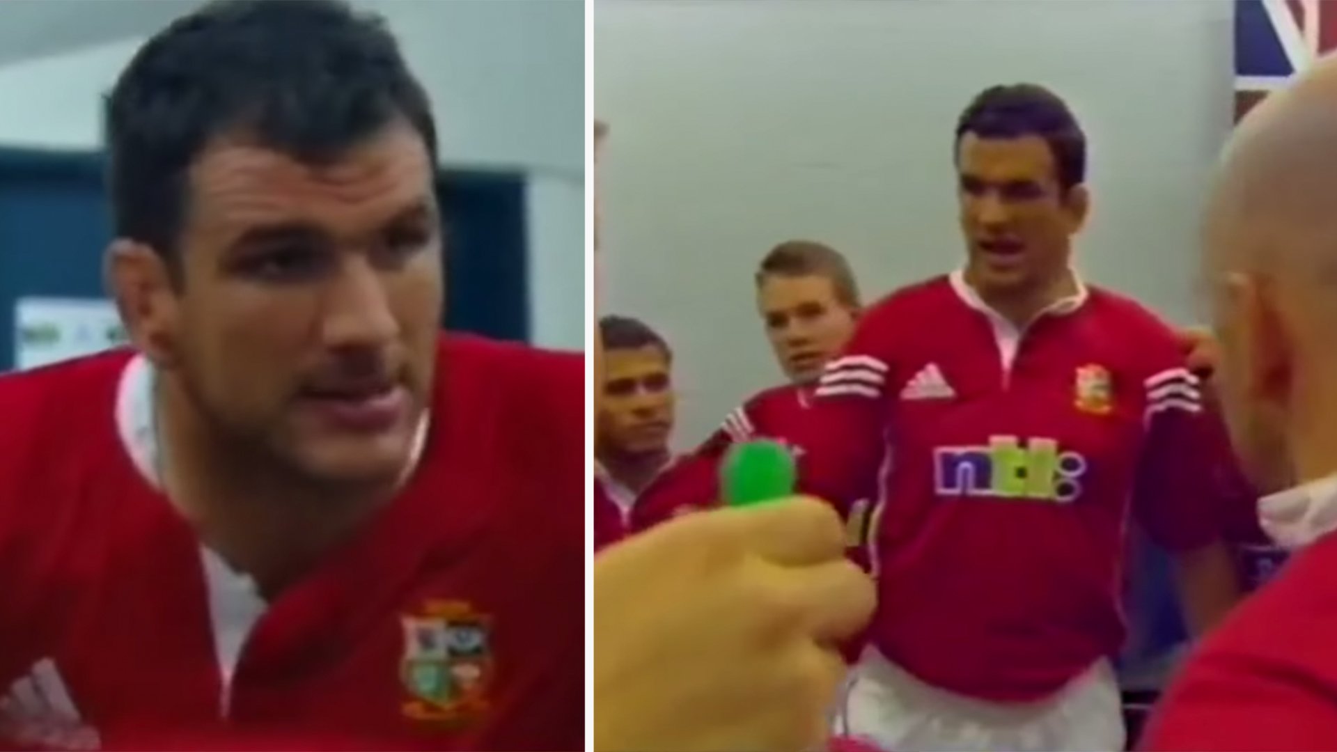 Previously unseen footage of Martin Johnson team talk is evidence of just how intimidating he is