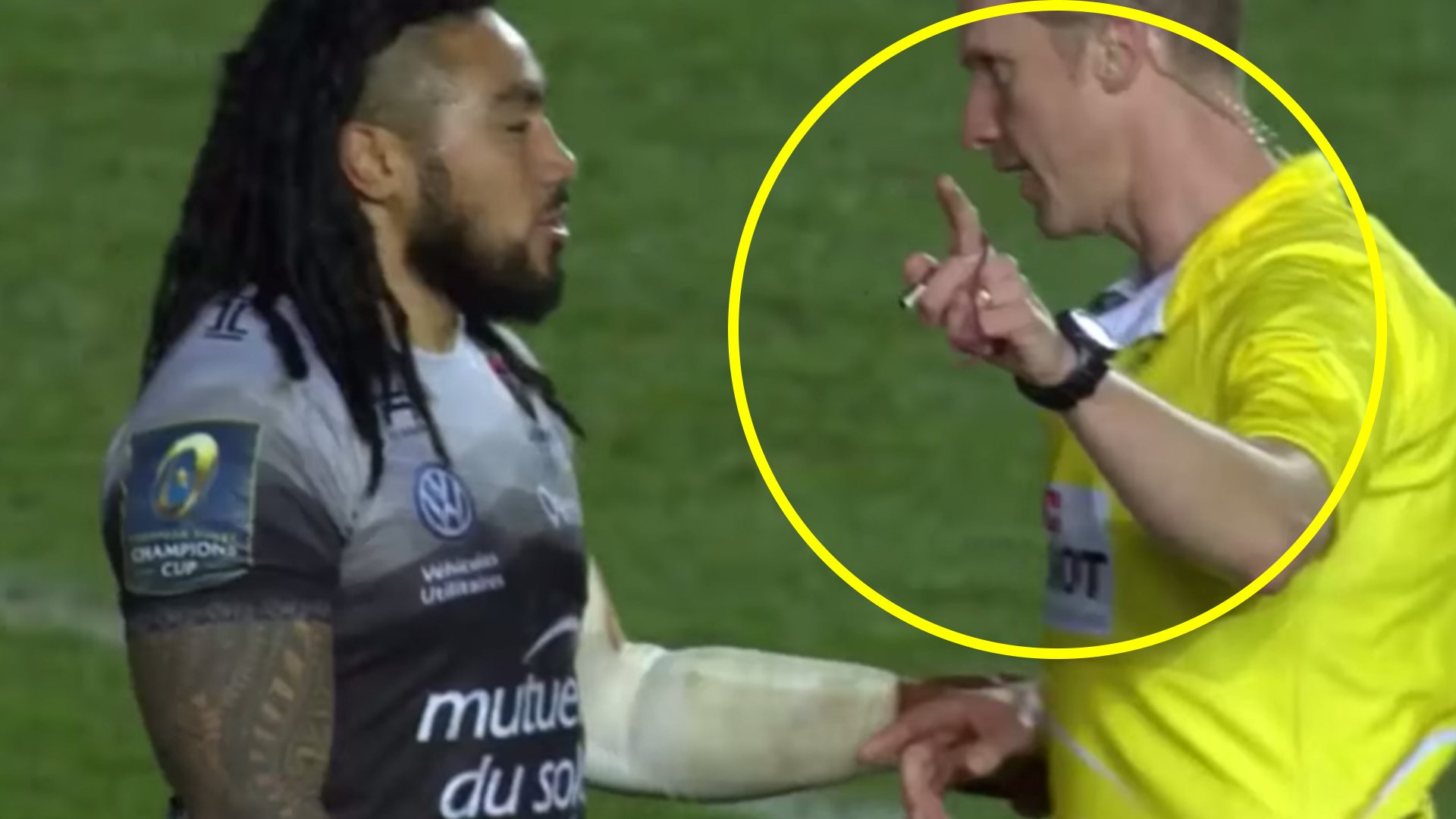Sports fans amazed at new video revealing the amount of respect that rugby referees command