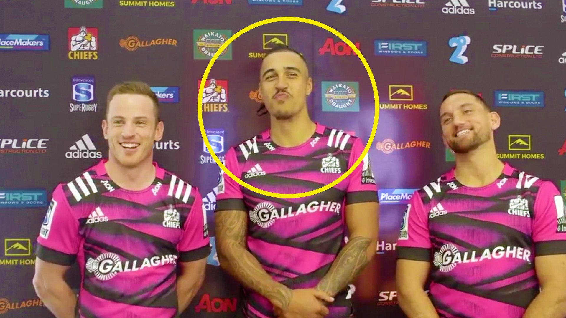 Chiefs players reveal REAL reason that they wore pink for the Super Rugby opener