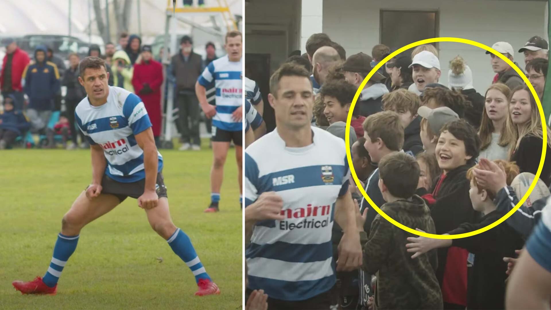 New video shows the incredible impact that Dan Carter had playing just one game for an amateur rugby club