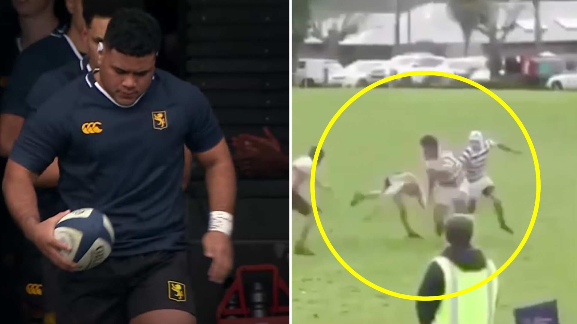Terrifying footage from the weekend shows New Zealand schoolboy beating 9 defenders in one run