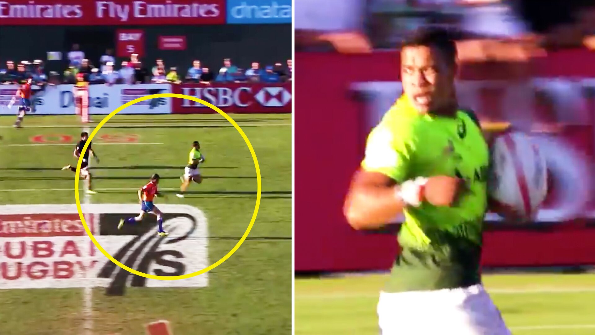 Cheslin Kolbe is stunned by the phenomenal speed of rugby referee