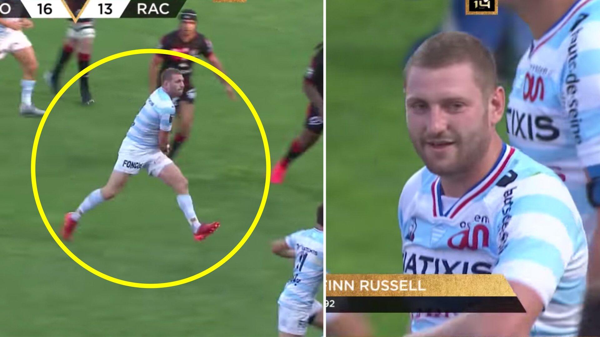 Finn Russell is back to embarrassing players in France