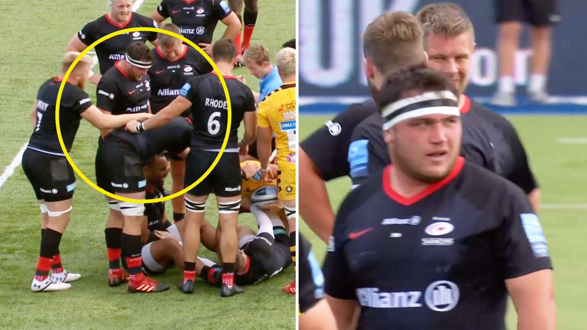 Fans in uproar as ref mic picks up Jamie George's foul mouthed verbal tirade on Wasps player