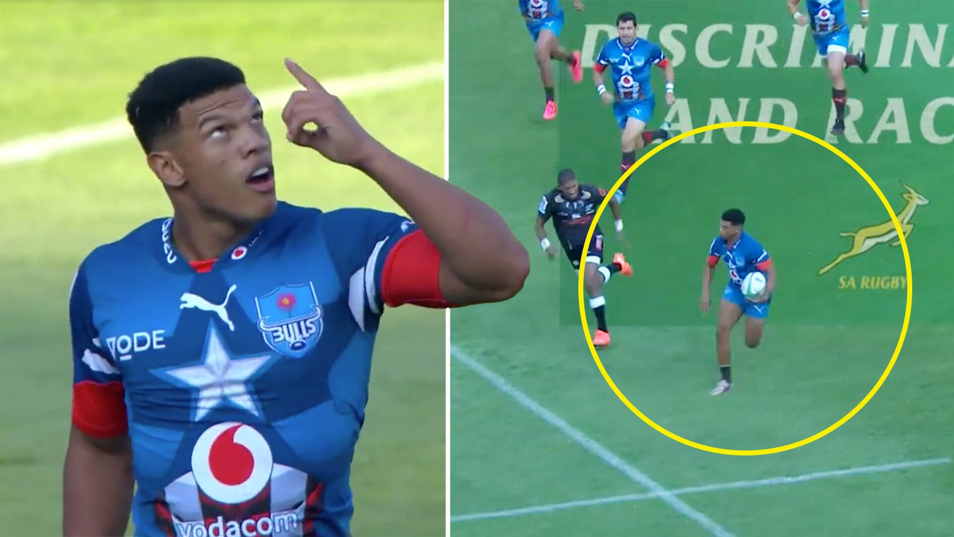 New Springbok star emerges with stunning brace of tries for Bulls on South African return to rugby