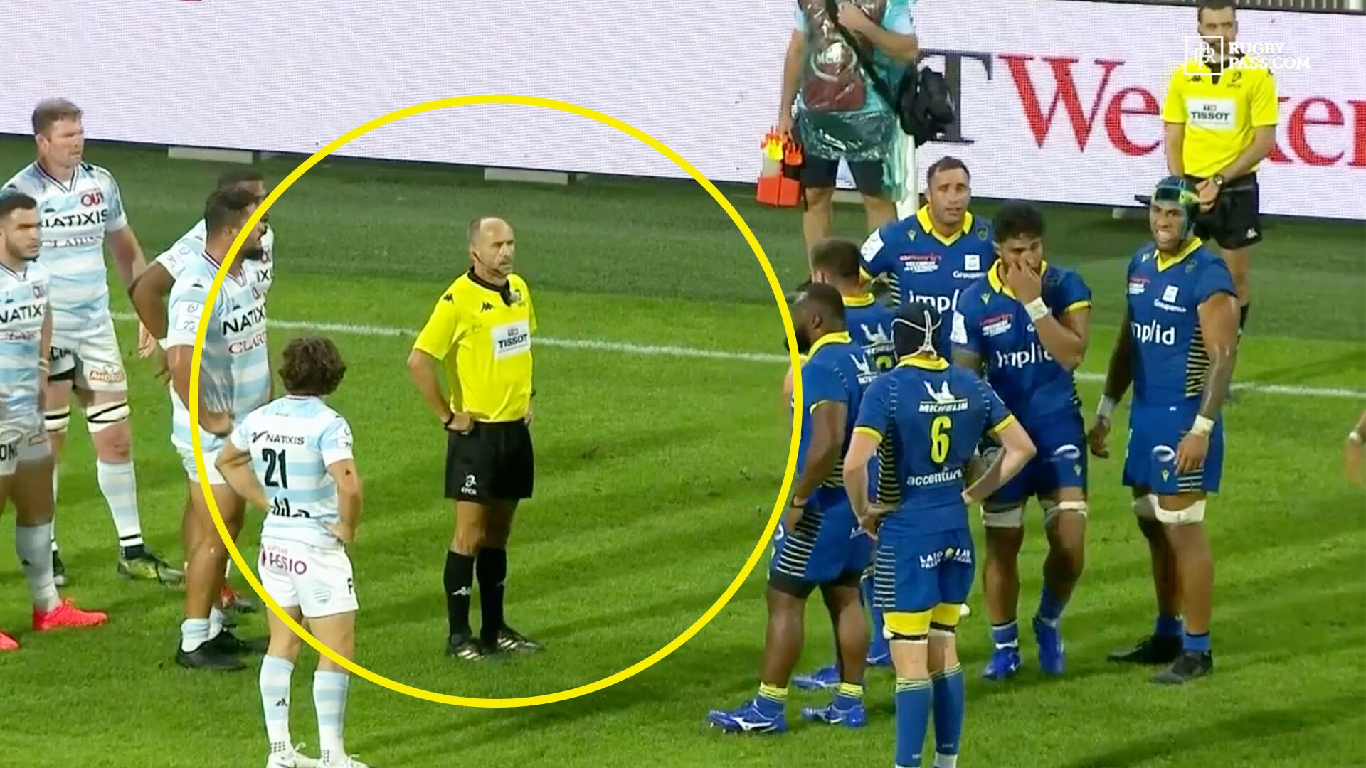 Viewers concerned as Romain Poite coughs continually through Champions Cup clash