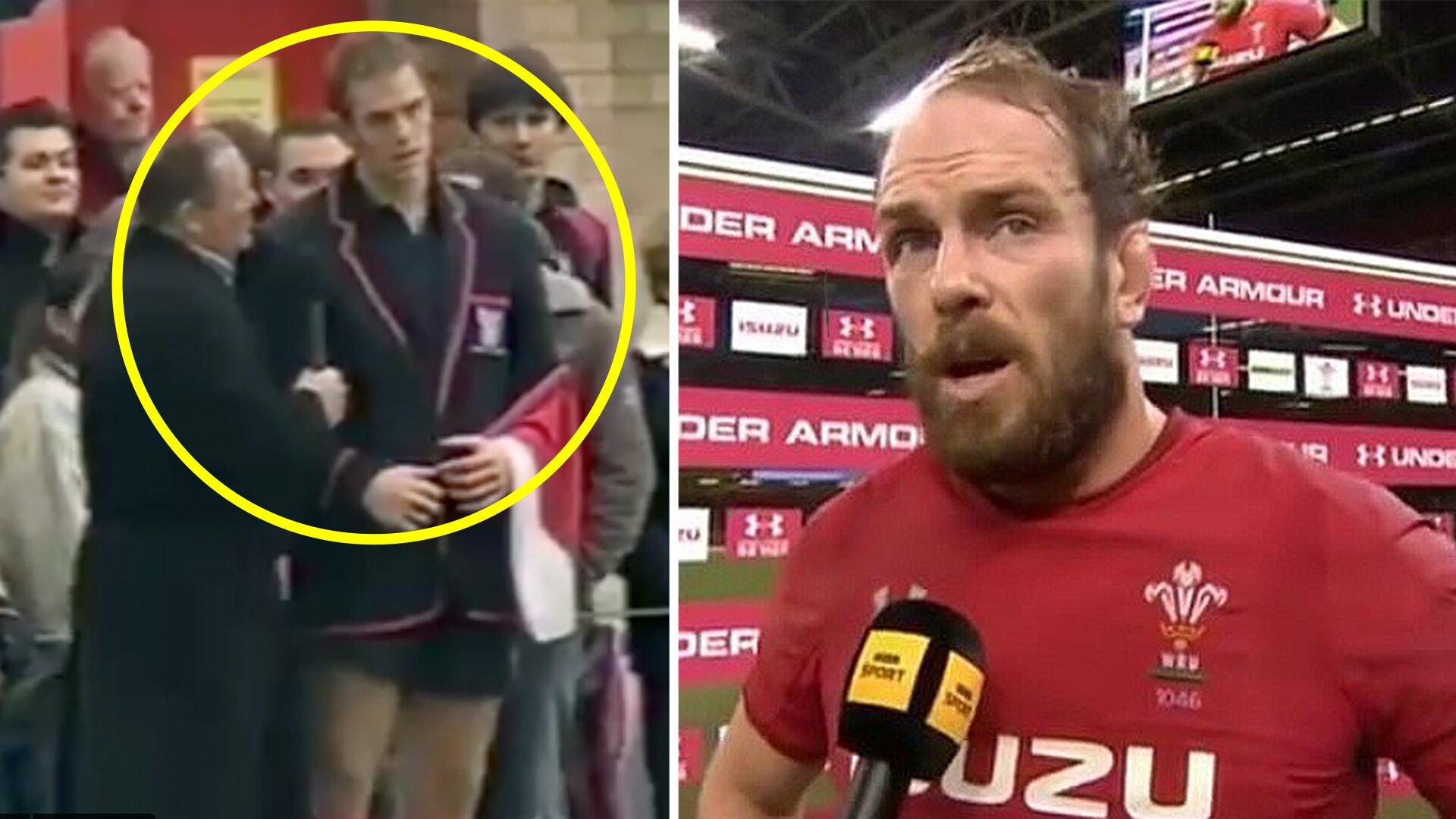 Incredible footage of Alun wyn Jones as a schoolboy is evidence for why he is almost the most capped player of all time