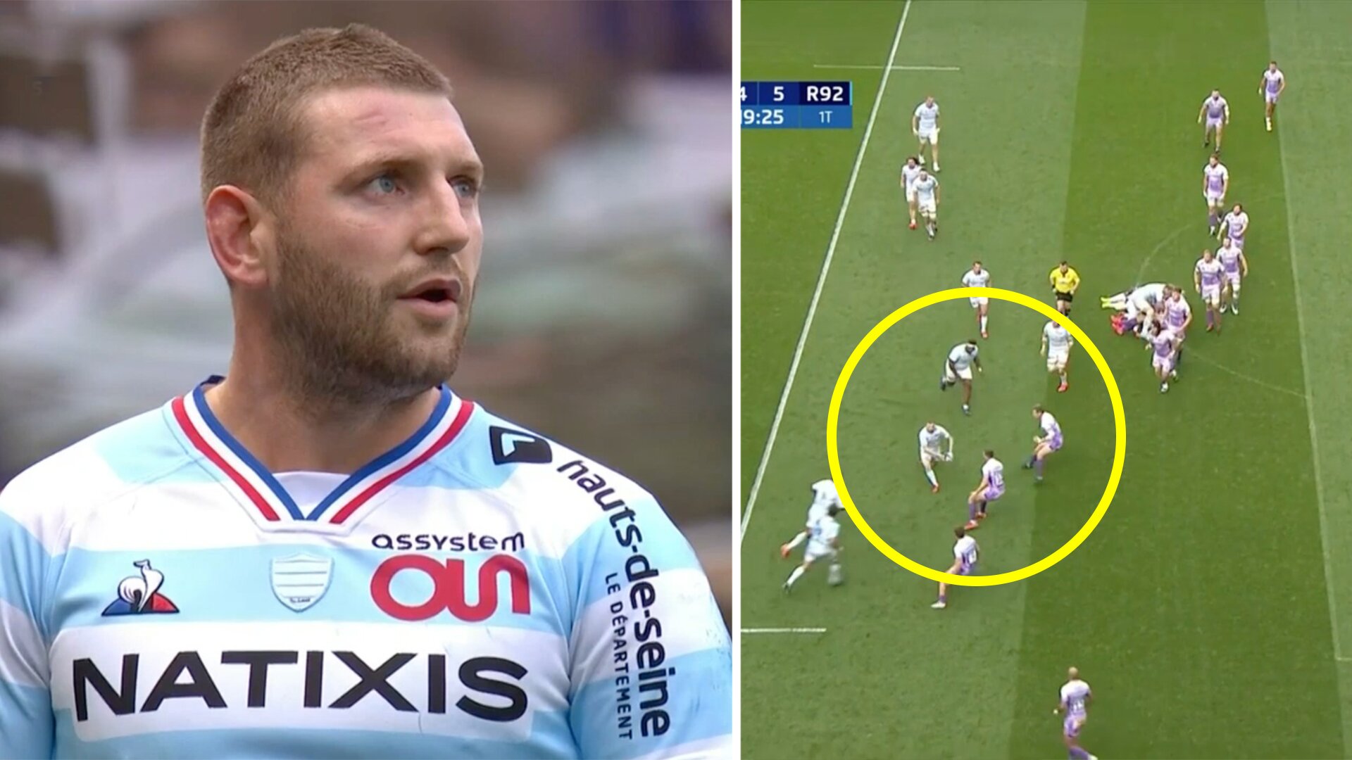 Finn Russell magic pass sets up mesmeric try for Racing 92 in Champions Cup final