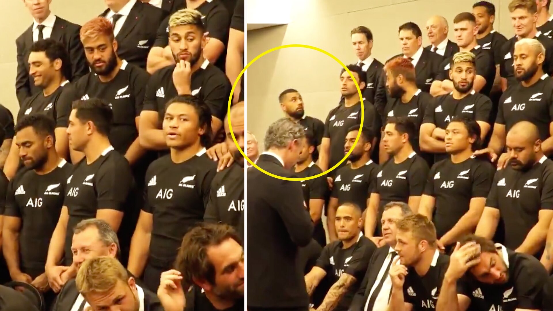 All Black players are going viral for what unexpectedly happened during this routine team photo