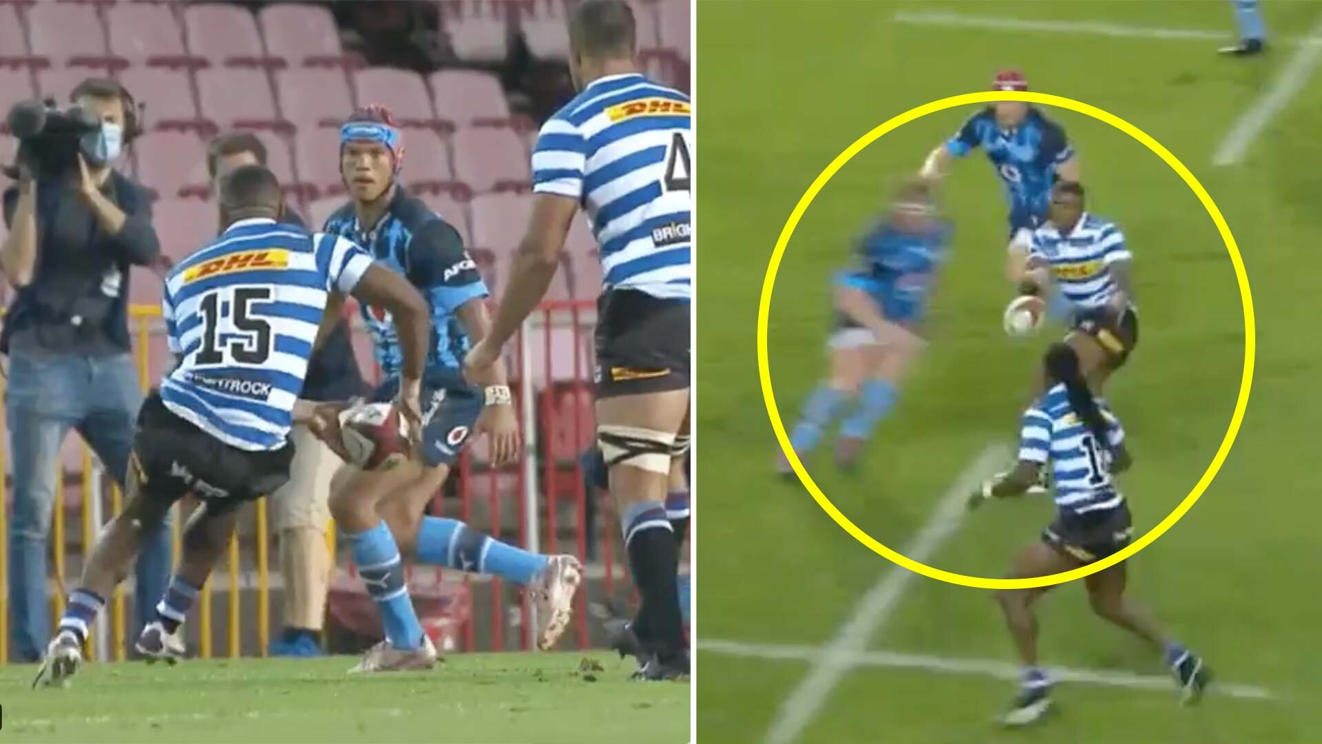Shock as some fans think sickening red card challenge on Warrick Gelant was somehow ok