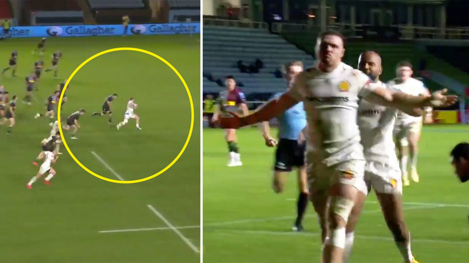 Sam Simmonds sends clear message to Eddie Jones with try celebrations after stunning hat-trick display last night