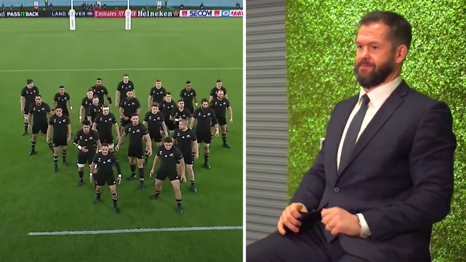 Andy Farrell can't hide his emotions with reaction to Rugby World Cup draw - Possible All Black quarter final