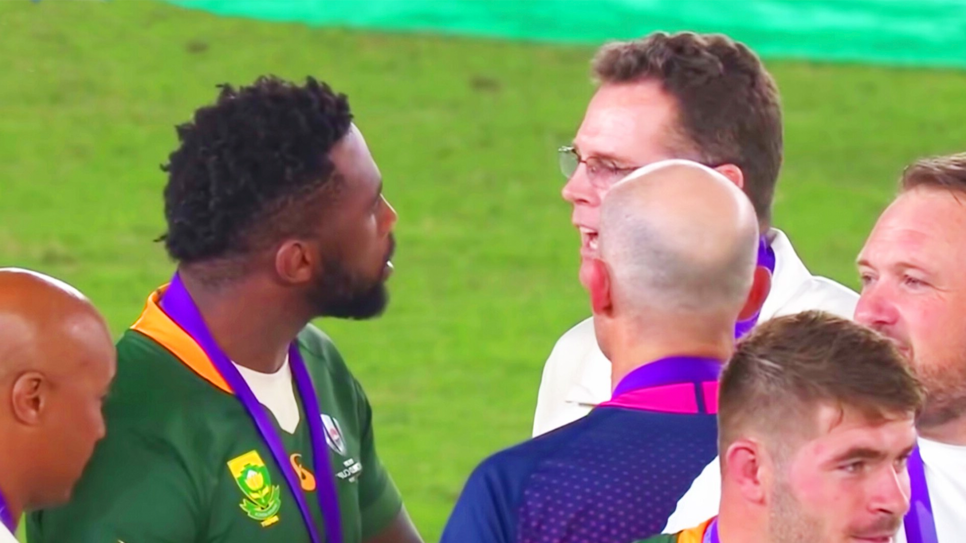 The Springboks medal ceremony altercation that got everyone talking