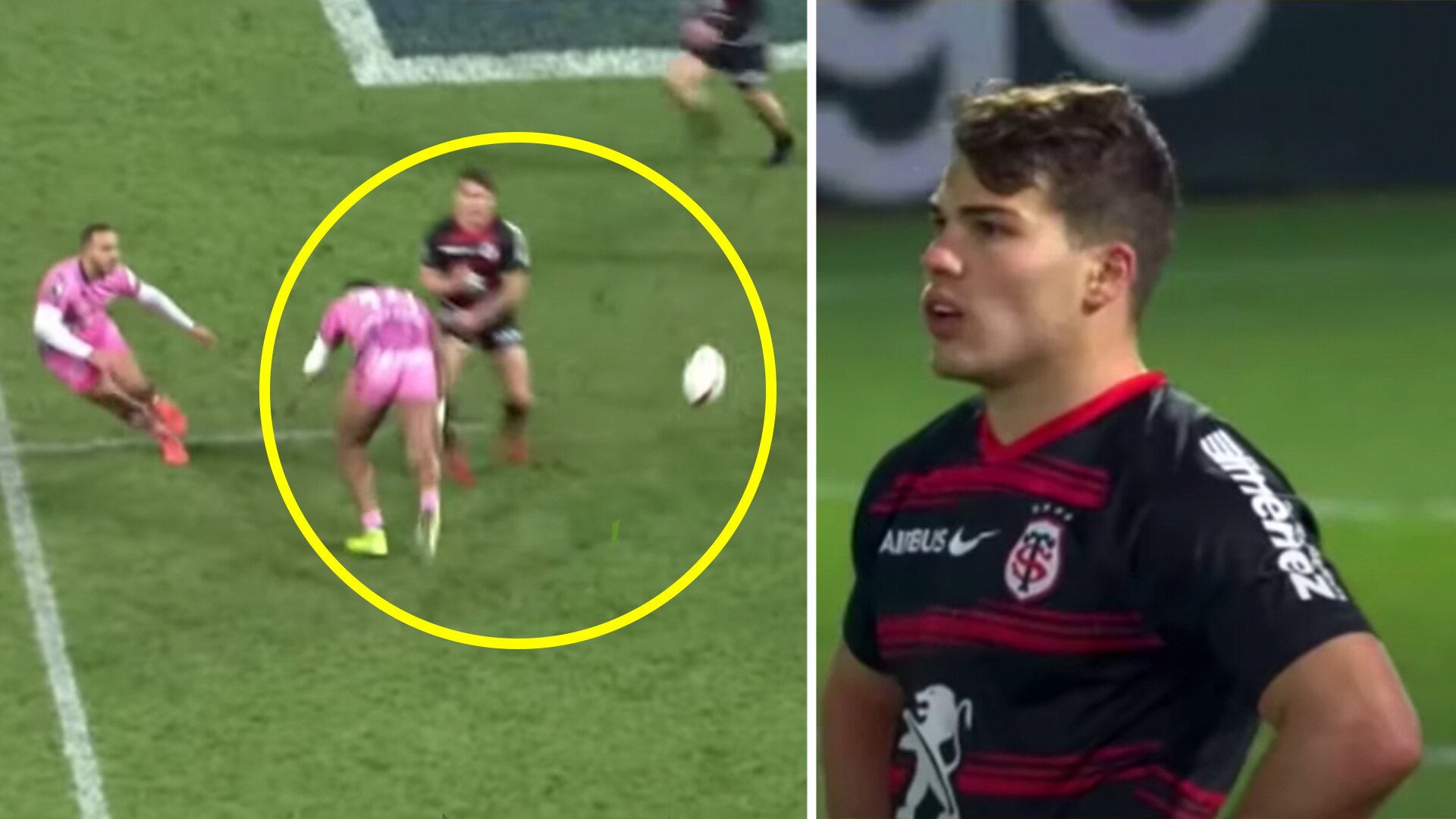 Rugby superstar Antoine Dupont makes trick pass look so good people don't think it's legal