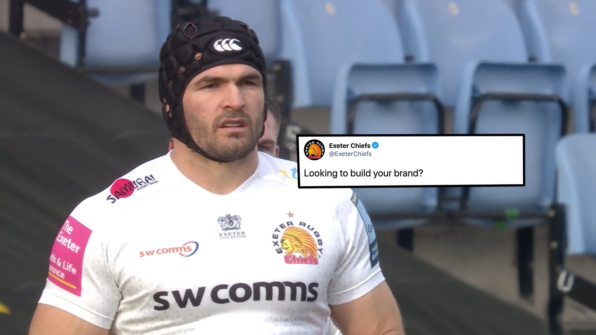 Lack of sponsorship for Exeter Chiefs forces them to post bizarre message on social media