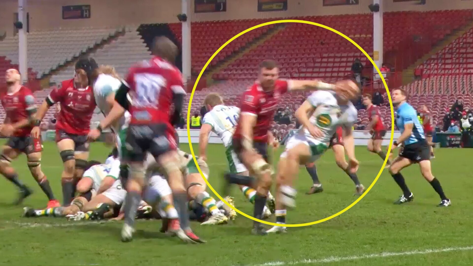 Fan fury as apparent punch in Premiership clash is ignored by match officials