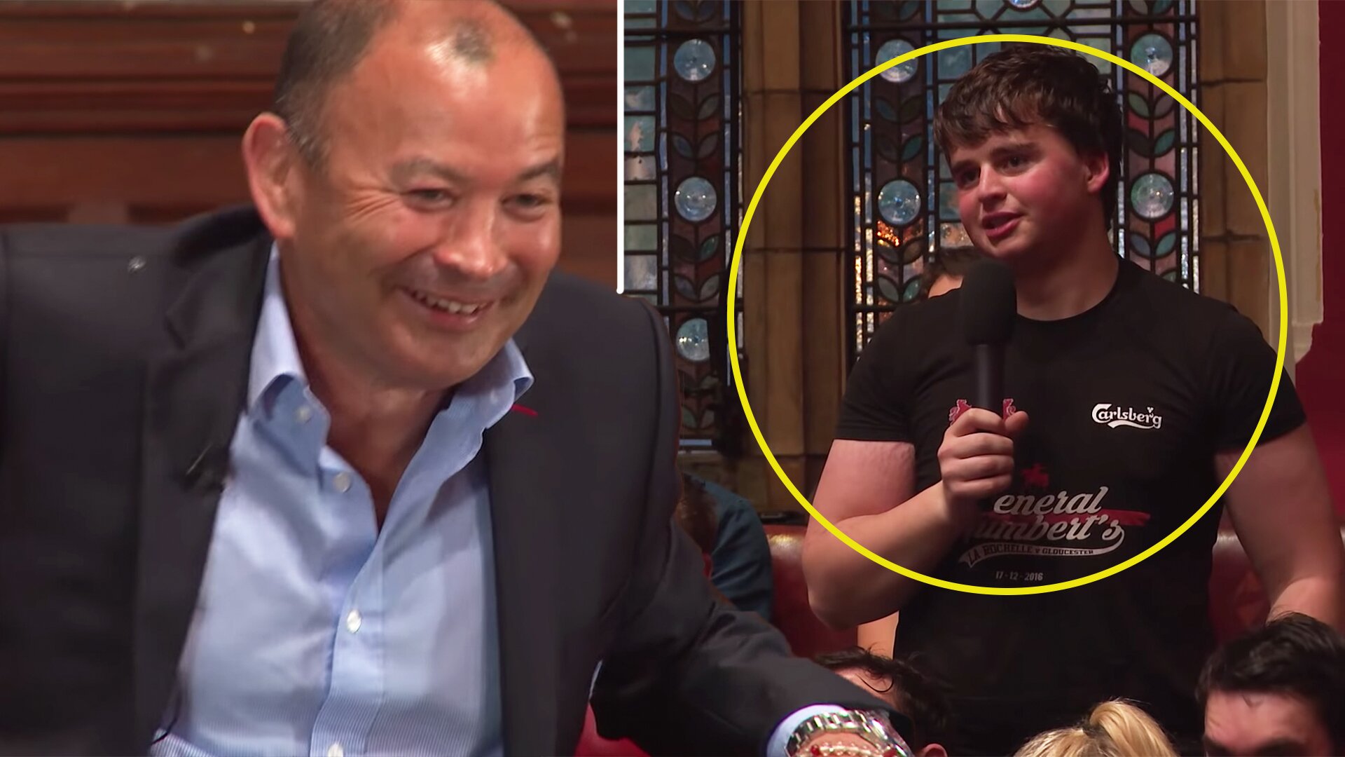 Footage emerges of England rugby coach mercilessly savaging university students in punchy Q&A