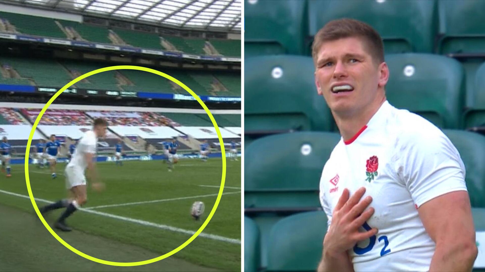 Listen as players heckle Owen Farrell into missing a kick