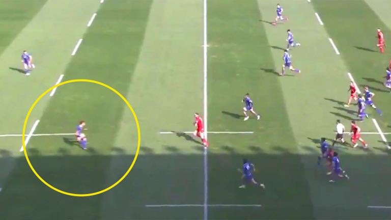 Terrifying moment that player lays down arms when faced with a rampaging Brodie Retallick