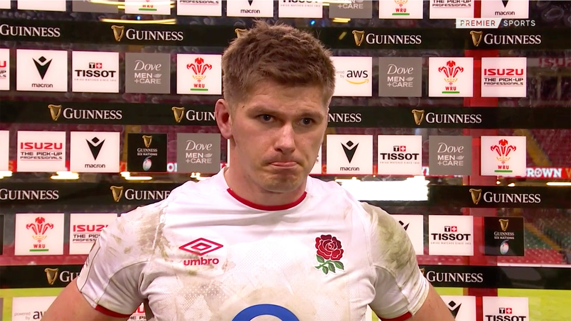 Uncomfortable Owen Farrell interview is going viral following Six Nations hammering by Wales