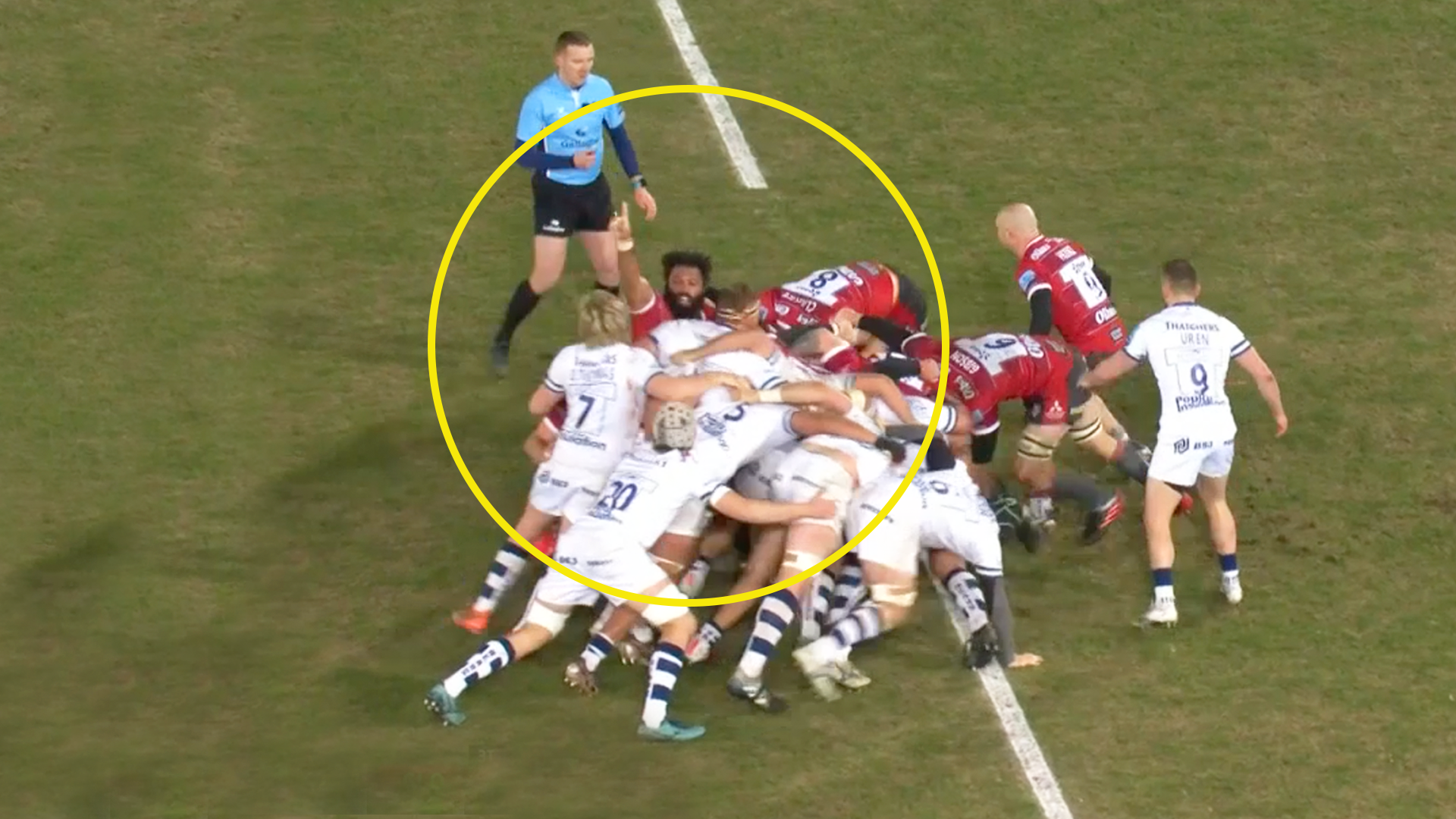 Gloucester prop is going viral for the first known scrum celebration of all time