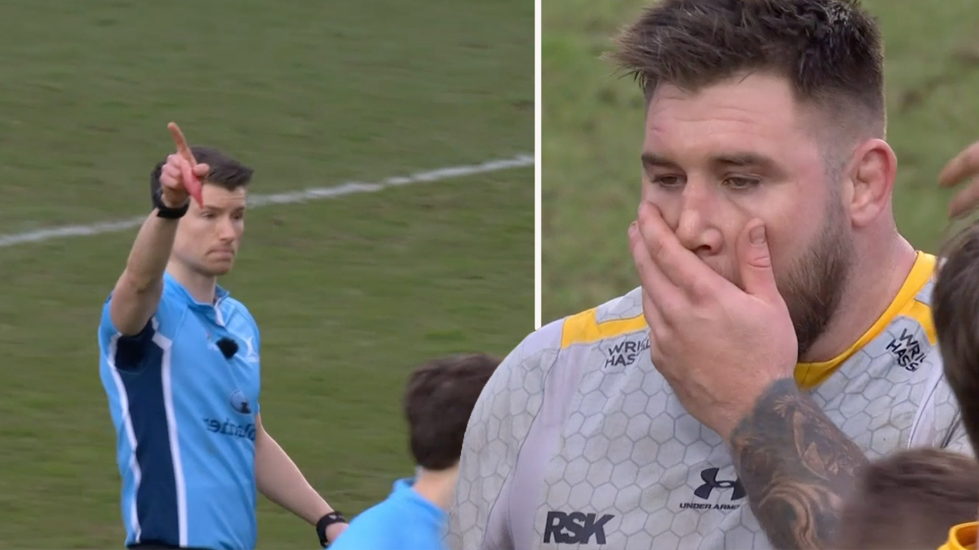 'It's becoming a ****ing joke' - disbelief as FIVE players are red carded in Gallagher Premiership