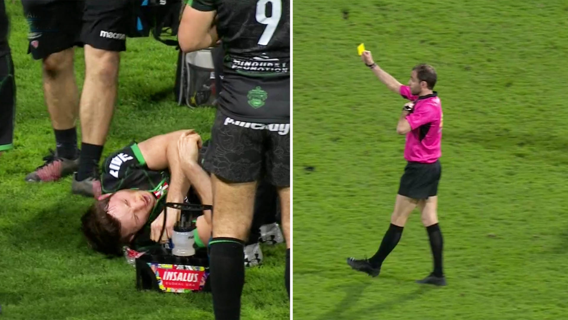 French rugby player sent off after sickening moment in Pro D2 this evening