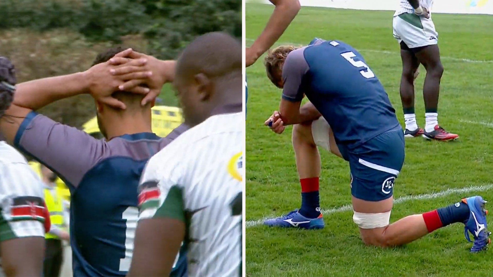 USA rugby players stunned as 7's superstar Perry Baker suffers horror leg break in Madrid