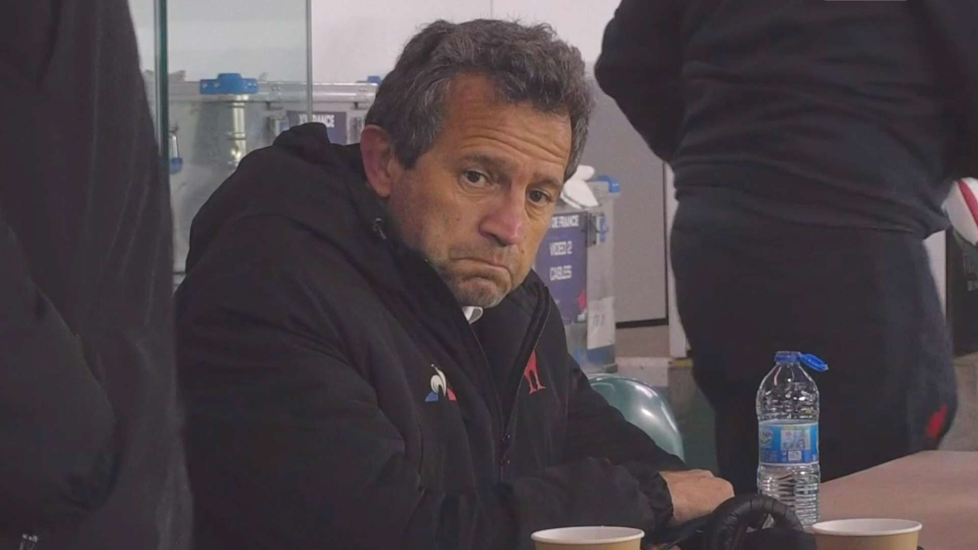 Footage of France coach Fabien Galthie after England loss will ruin your day