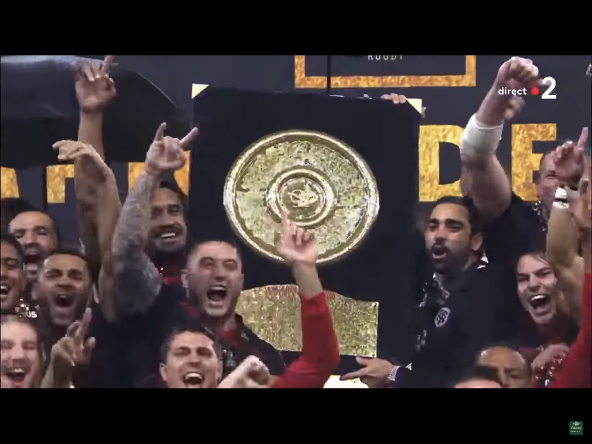 Toulouse prop celebrates historic double in style